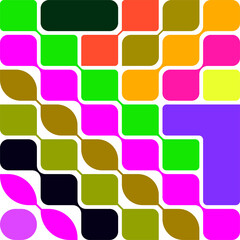 Bento grid multi color illustration