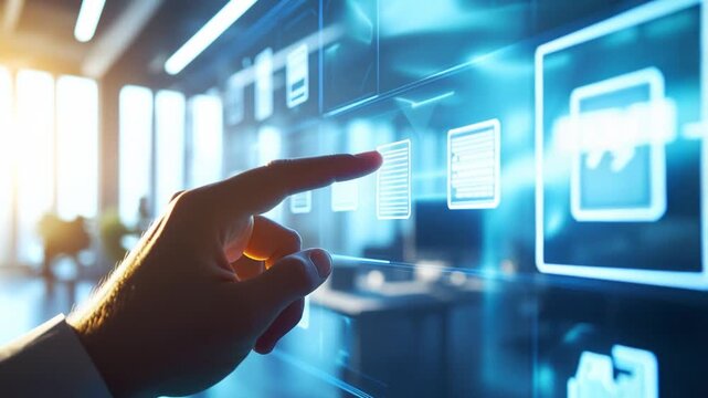 paperless office innovative touchscreen data management future technology