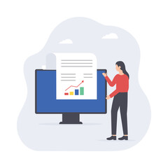 Digital documentation and analytics Illustration 