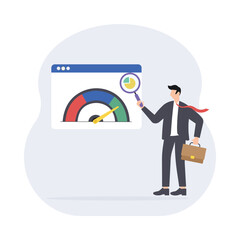 Rapid business expansion and success progress Illustration 