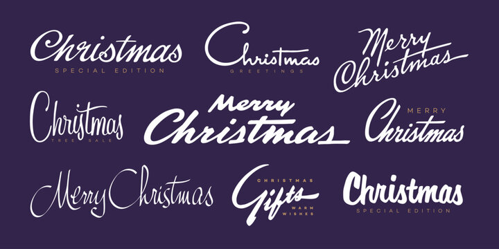 Christmas lettering design