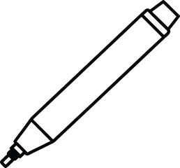 Whiteboard marker line art transparent background