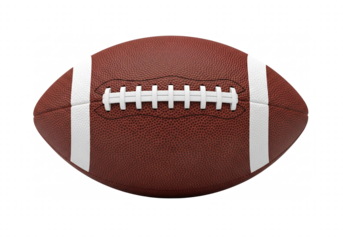 American football ball isolated on transparent background