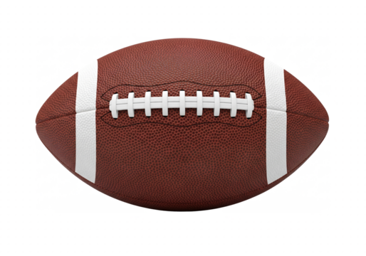 American football ball isolated on transparent background