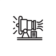 Dust control icon symbolizing industrial air quality management and particulate suppression, representing modern mining safety, specialized environmental control systems, and regulatory compliance.
