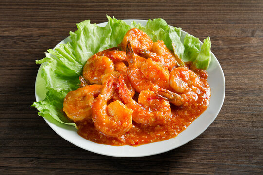 エビのチリソース煮 - Powered by Adobe