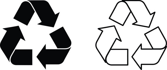 vector illustration of a recycling symbol
