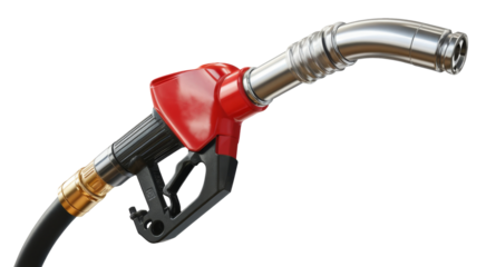 fuel nozzle on white background