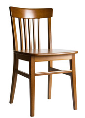 wooden chair isolated on white background