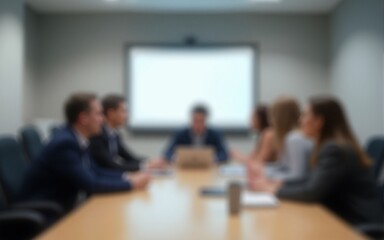 meeting in conference room. blurred picture. High quality