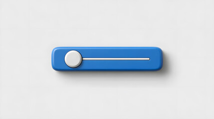 modern slider control, featuring a round handle set against a rectangle, conveying precision and simplicity