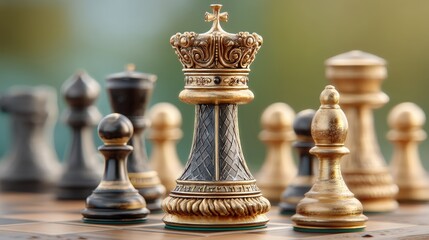 Chessboard control a cinematic power play in governance ultra-detailed close-up perspective