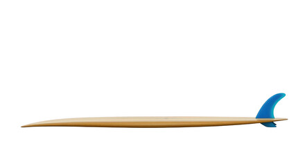 Surfboard isolated on transparent background