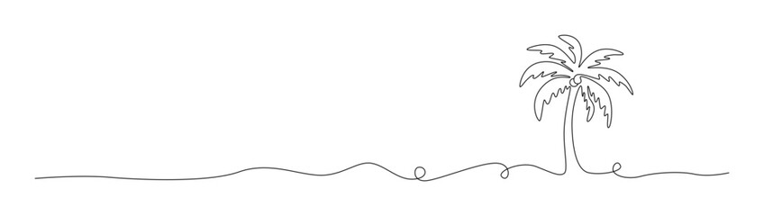 Linedesign mit Palme