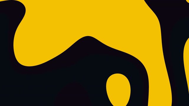 Yellow and black abstract shapes create an artistic background with undefined edges. Perfect for backgrounds, graphic designs, and modern art.