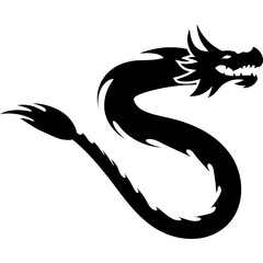 Lunar Dragon Silhouette