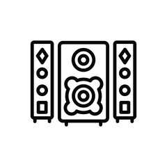 Three loudspeakers each with distinct driver configurations