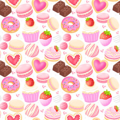 Valentine Bakery Treats Pattern