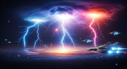 Interstellar Quantum Energy Storms