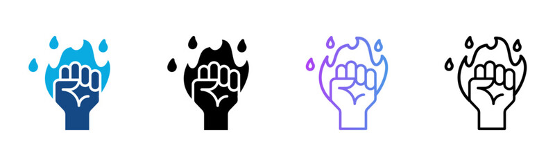 Obraz premium Passion Icon Multiple Style Vector Illustration 