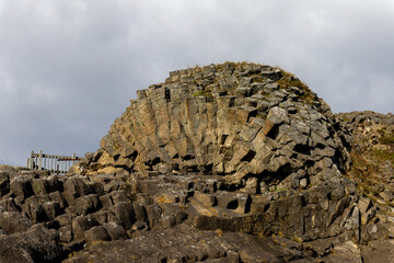 Cape Hanasaki, the radially extending natural monument "Kurumaishi"