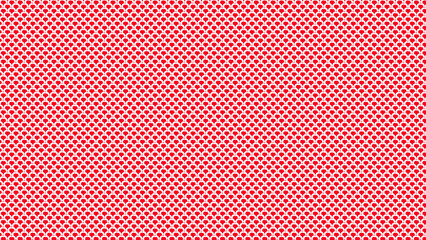 Seamless Red Teardrop Pattern on White