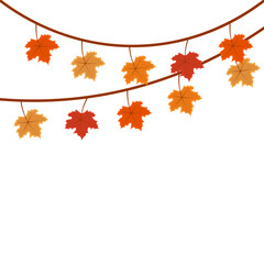 Fototapeta premium Thanksgiving Bunting Decoration