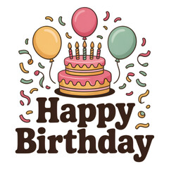 birthday card with cake