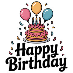 birthday cake with candles