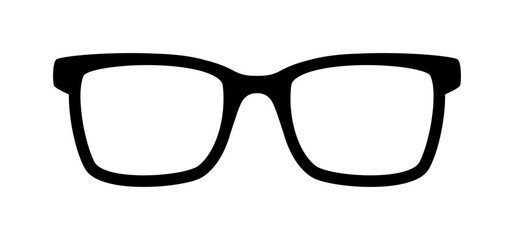 Silhouette einer Brille