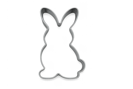 Bunny rabbit cookie cutter for easter baking