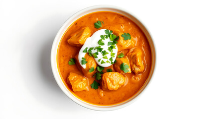 Authentic Indian Butter Chicken in bowl.
