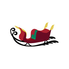 Christmas sleigh-hand drawn illustration

