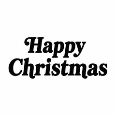 Happy Christmas Typography Greeting Vector