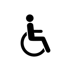 Full accessibility or toilets accessible vector design sign public information symbols standard ISO 7001