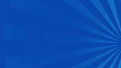 blue comic-style background with radial burst lines and halftone patterns. Futuristic Technology Concept