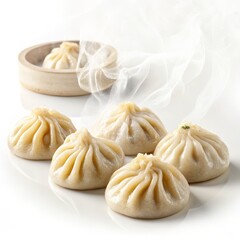 Steaming Xiao Long Bao Five Pleats, Close-Up Shot, Chinese Dumplings, Food Photography Xiao Long Bao, Dumplings, Chinese Food