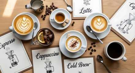 Savor artisanal coffee creations, from rich espresso to creamy latte art.