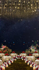 Wedding Invitation Engagement Navy and Gold Elegant Blank Card Background