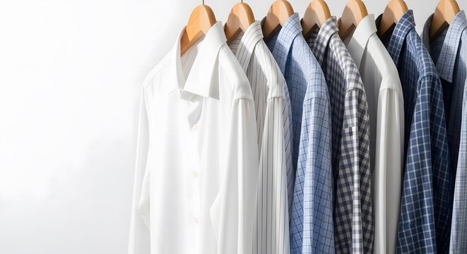 Professional wardrobe refresh clean modern business shirts ready to wear