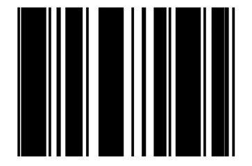 A bar code isolated transparent background 