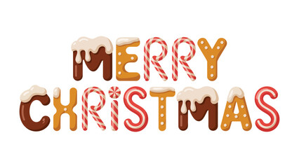 Festive Season's Greetings: A delightful array of baked goods forms the words Merry Christmas, capturing the essence of the holiday spirit.