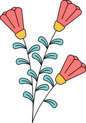 Cute Floral Frame Illustration Pastel Playful Set with Decorative Borders and Flowers Planner Romantic