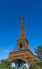 Eiffel Tower Paris, France. Historical architecture of the city.