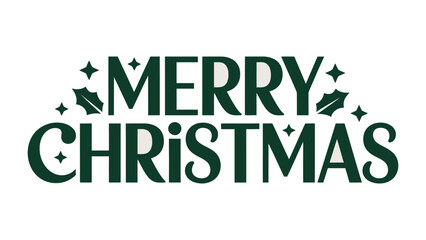 Festive Tidings: The vibrant message, Merry Christmas, is beautifully presented, a perfect emblem for holiday celebrations.