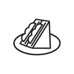 シンプルなサンドイッチのアイコン