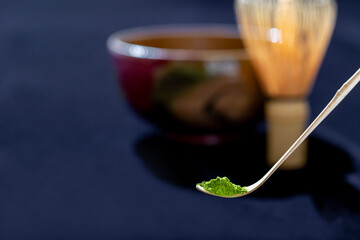 茶道　抹茶のイメージ撮影