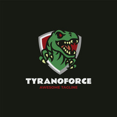 Mascot Gaming T-Rex Force Logo
