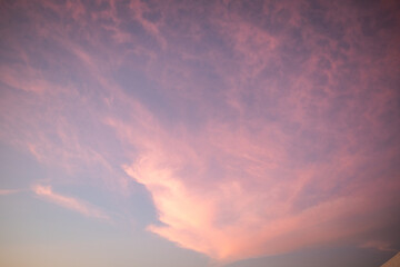 Vibrant Sunset Clouds Paint Sky