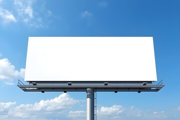 Obraz premium Blank big billboard over blue sky, put your own text here